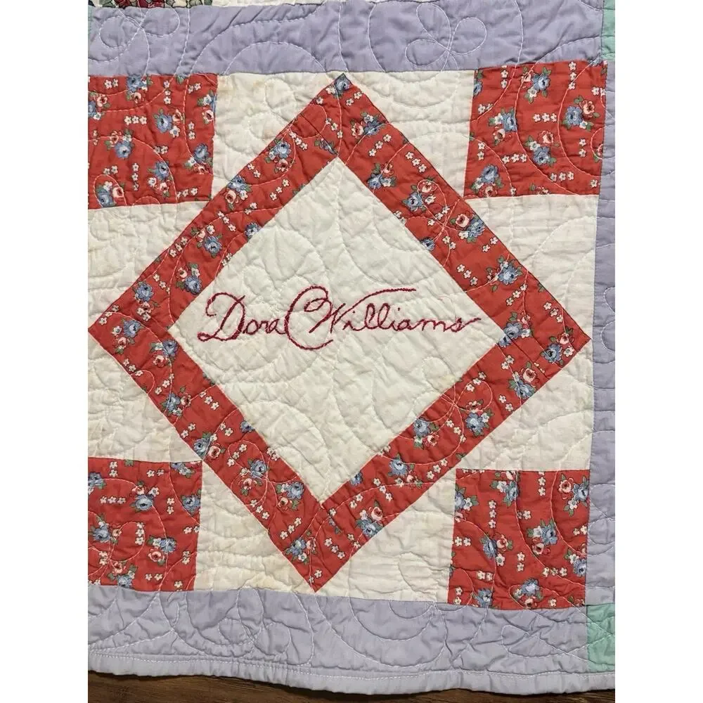 1930s Depression Era Signed Friendship Quilt Willing Workers Club Found In Texas